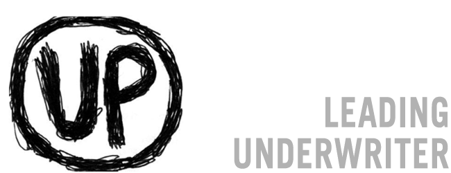 Unorthodox Philanthropy logo and text 'Leading Underwriter'